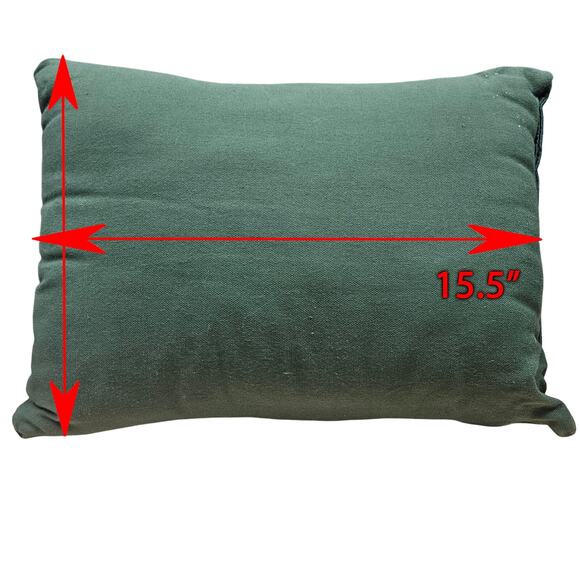 VTG Christmas Needlepoint Decorative Throw Pillow Peace Joy Noel Cheer 16.5"x11" - Picture 7 of 7